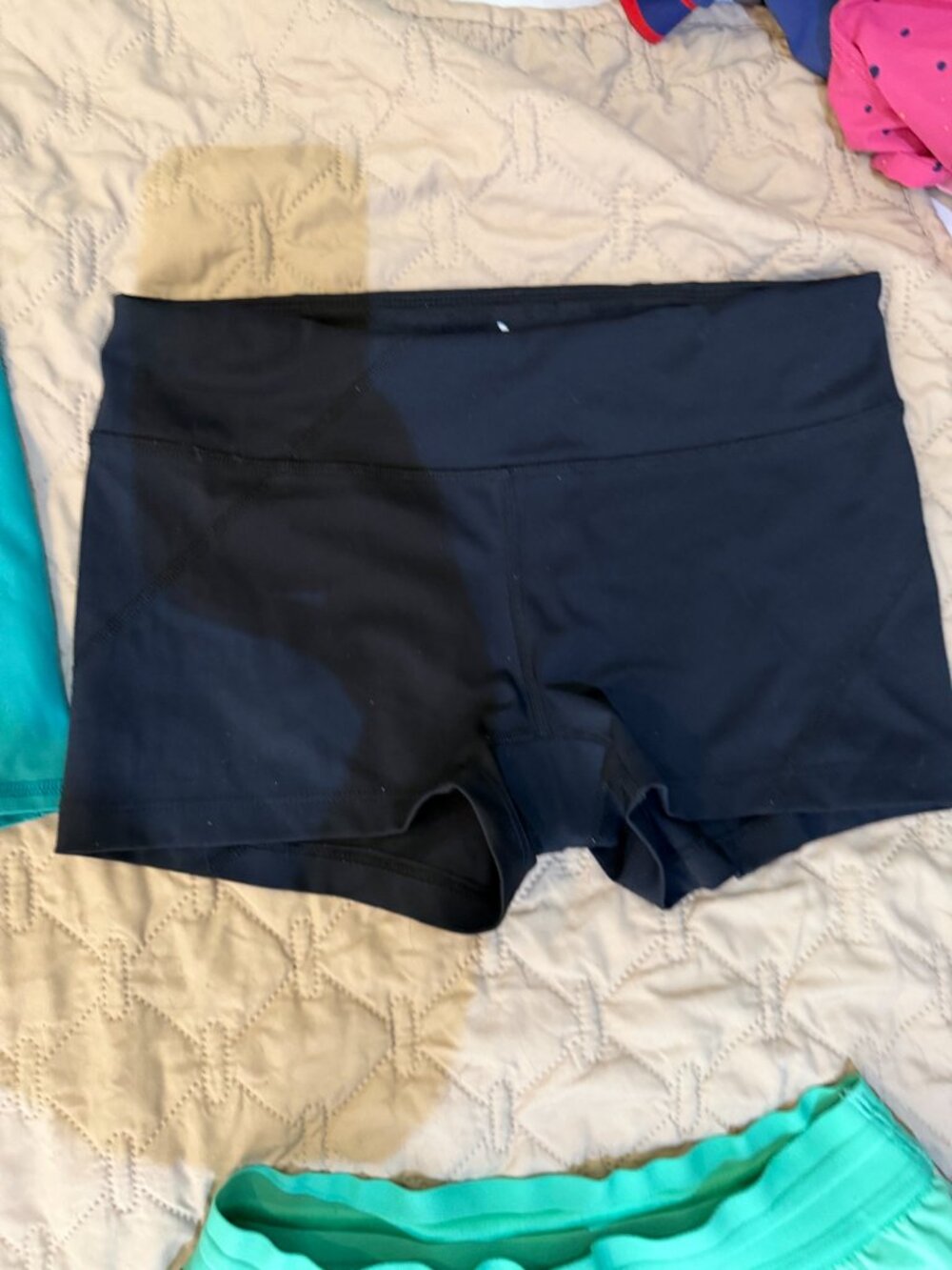black rabbit racing spandex shorts